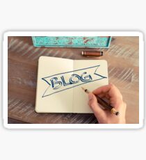 Motivational concept with handwritten text BLOG Sticker