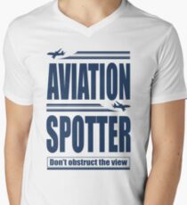 Aviation Spotter the view Men's V-Neck T-Shirt