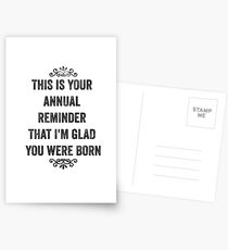 Postales Recordatorio anual Snarky Birthday Card