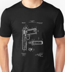 1911 Patent Blueprint Unisex T-Shirt