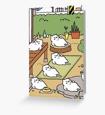 Neko Atsume - Tubbs Grußkarte