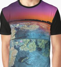 Dusk at the Red Sea Reef Graphic T-Shirt