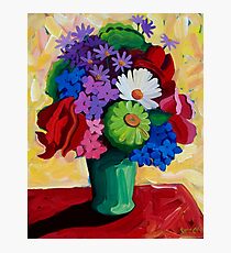 STILL LIFE GREEN VASE Photographic Print