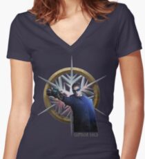 Kapitän kalt Shirt mit V-Ausschnitt