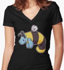 Manabee Women's Fitted V-Neck T-Shirt