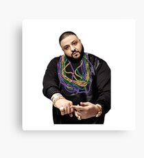 DJ Khaled w/ Beads Canvas Print