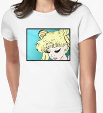 Princess Serenity Teal Women's Fitted T-Shirt