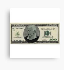 Kingdom Hearts 100$ Bill Canvas Print