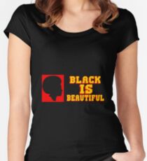 BLACK IS BEAUTIFUL Women's Fitted Scoop T-Shirt