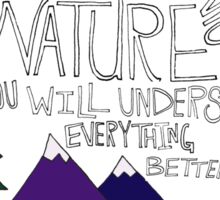 einstein nature stickers by leah flores redbubble