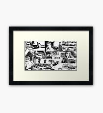 The Fast and the Furious Collage Framed Print