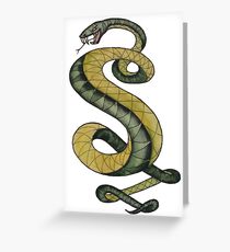Tunnel Snakes Rule! Greeting Card