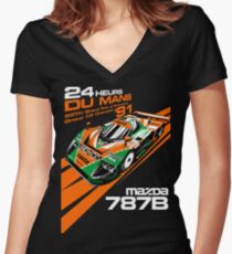 DU Mans Mazda 787B Shirt mit V-Ausschnitt