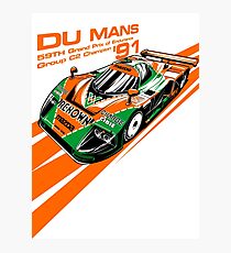 DU Mans Mazda 787B Photographic Print
