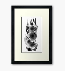 abstract sketching Framed Print