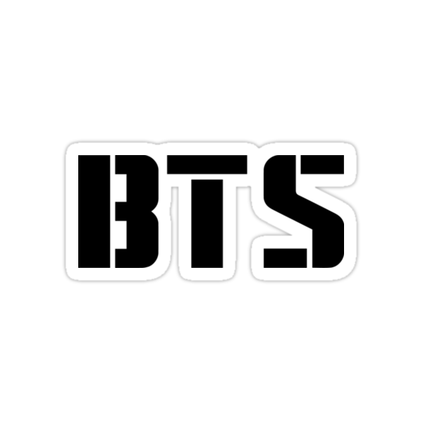  BTS Lettering Stickers  by RonniexxChan Redbubble 