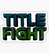 Floral Green Title Fight Sticker