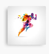 Running Canvas Print
