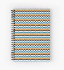 Cuaderno de espiral Royal Blue Wave Pattern