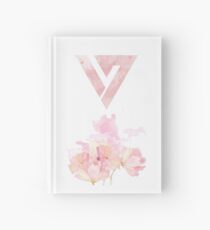 Floral Watercolor Seventeen Logo (Kpop) Hardcover Journal