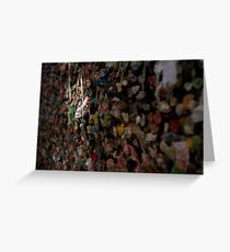 Gum Wall Greeting Card