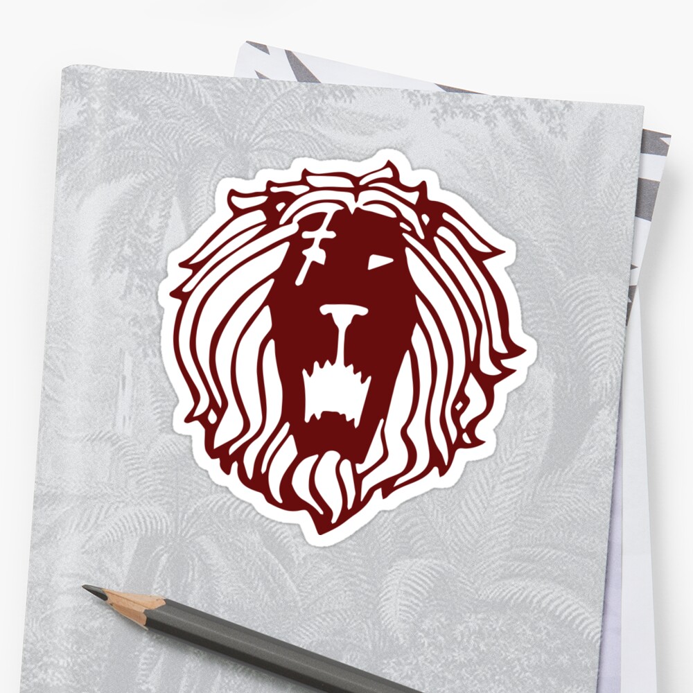 "Lion's Sin of Pride (Tattoo Edition)" Sticker by cybervengeance