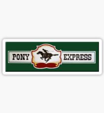 Pony Express Sticker