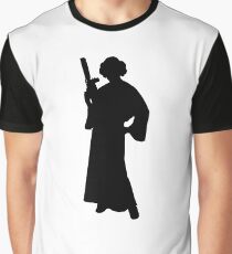 Star Wars Princess Leia Black Graphic T-Shirt