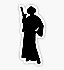 Star Wars Princess Leia Black Sticker
