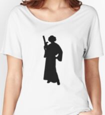 Star Wars Princess Leia Black Women's Relaxed Fit T-Shirt