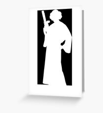 Star Wars Princess Leia White Greeting Card