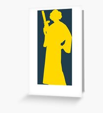 Star Wars Princess Leia Yellow Greeting Card