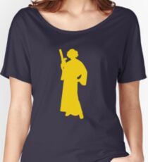 Star Wars Princess Leia Yellow Women's Relaxed Fit T-Shirt