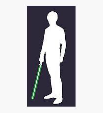 Star Wars Luke Skywalker White Photographic Print