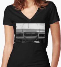 Sting Ray Nose Women's Fitted V-Neck T-Shirt