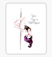 Pole Dancer Sticker