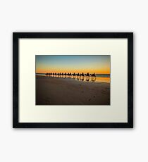 cable beach cable train Framed Print