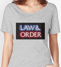 Pixelated Law and Order Women's Relaxed Fit T-Shirt