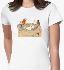Birblr and Chill Fitted T-Shirt