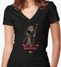 Zuni Fetish Doll Women's Fitted V-Neck T-Shirt