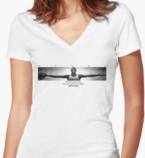 wings Women's Fitted V-Neck T-Shirt