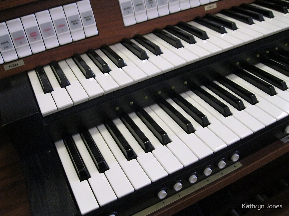 organ keys layout