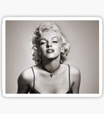 Marylin Monroe Portrait Black and White Sticker