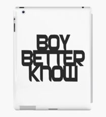 BOY BETTER KNOW iPad Case/Skin