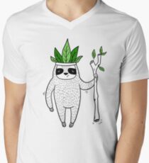 King of Sloth Men's V-Neck T-Shirt