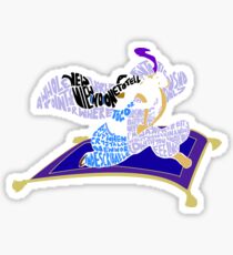 magic carpet Sticker