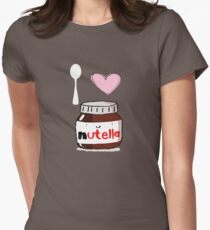 i love nutella Women's Fitted T-Shirt