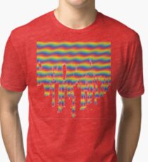 Psychedelic Paint Drip Tri-blend T-Shirt