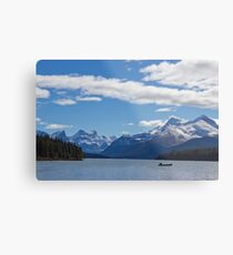 Mountains of Maligne Lake 1 Metal Print