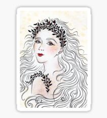 Silver and Ivory Sticker